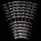 240 Piece Clear Nail Display Tips Set Foldable Flat Back Pointed Acrylic Practice Nails 3