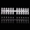 240 Piece Clear Nail Display Tips Set Foldable Flat Back Pointed Acrylic Practice Nails 6