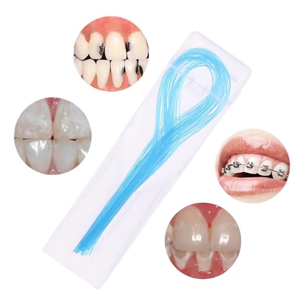 35 Piece Dental Floss Threaders Set Orthodontic Braces Wire Needle Holders For Easy Cleaning 2