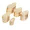 50 Piece Disposable Wooden Boat Plate Set Pine Wood Sushi Trays For Serving Snacks And Desserts 5