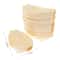 50 Piece Disposable Wooden Boat Plate Set Pine Wood Sushi Trays For Serving Snacks And Desserts 7