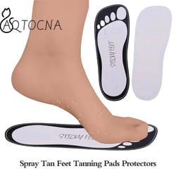 20 piece disposable tanning feet pads sticky foot protectors for spray tan and self tanning