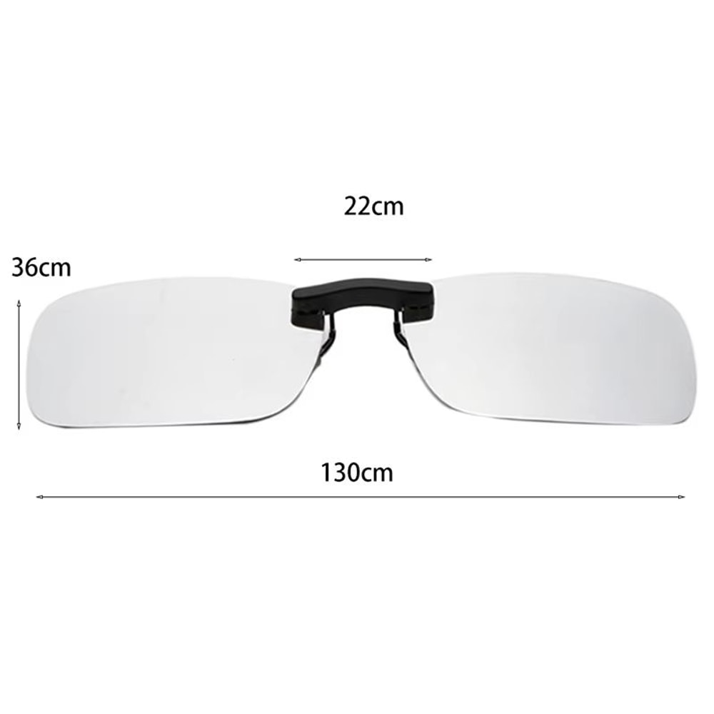 Polarized Clip On Sunglasses UV400 Day And Night Driving Glasses Attachment 3
