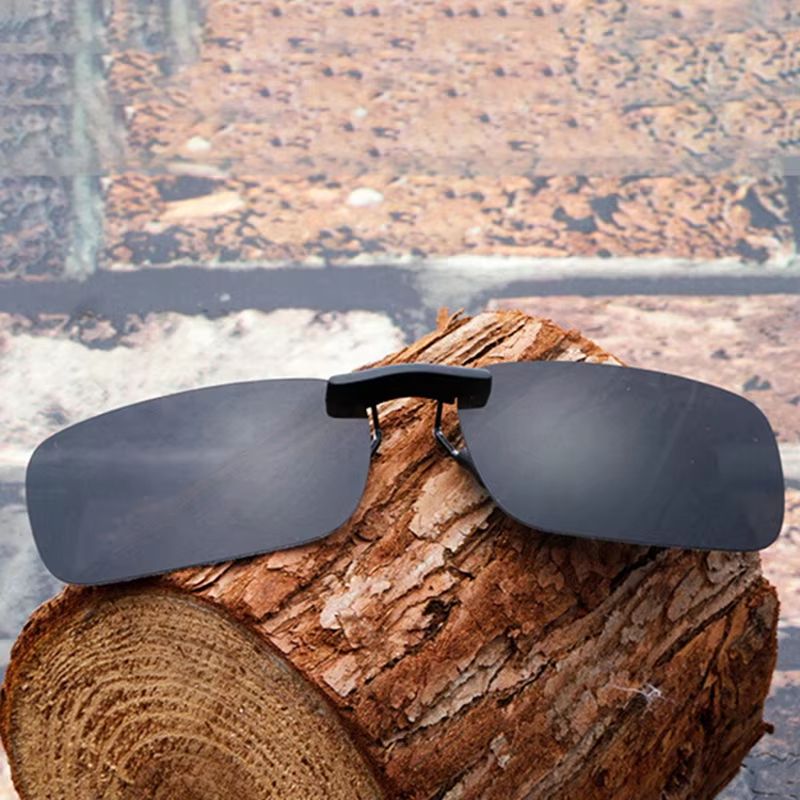 Polarized Clip On Sunglasses UV400 Day And Night Driving Glasses Attachment 4