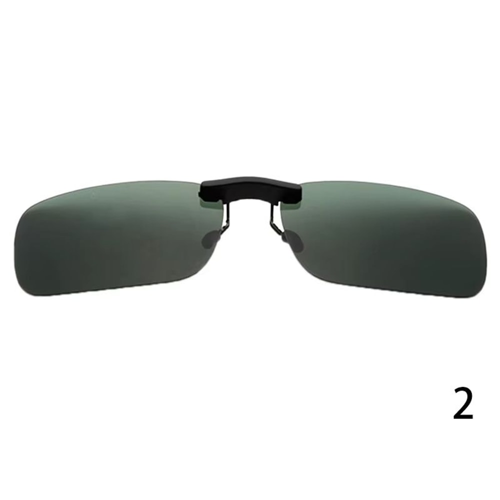 Polarized Clip On Sunglasses UV400 Day And Night Driving Glasses Attachment 9