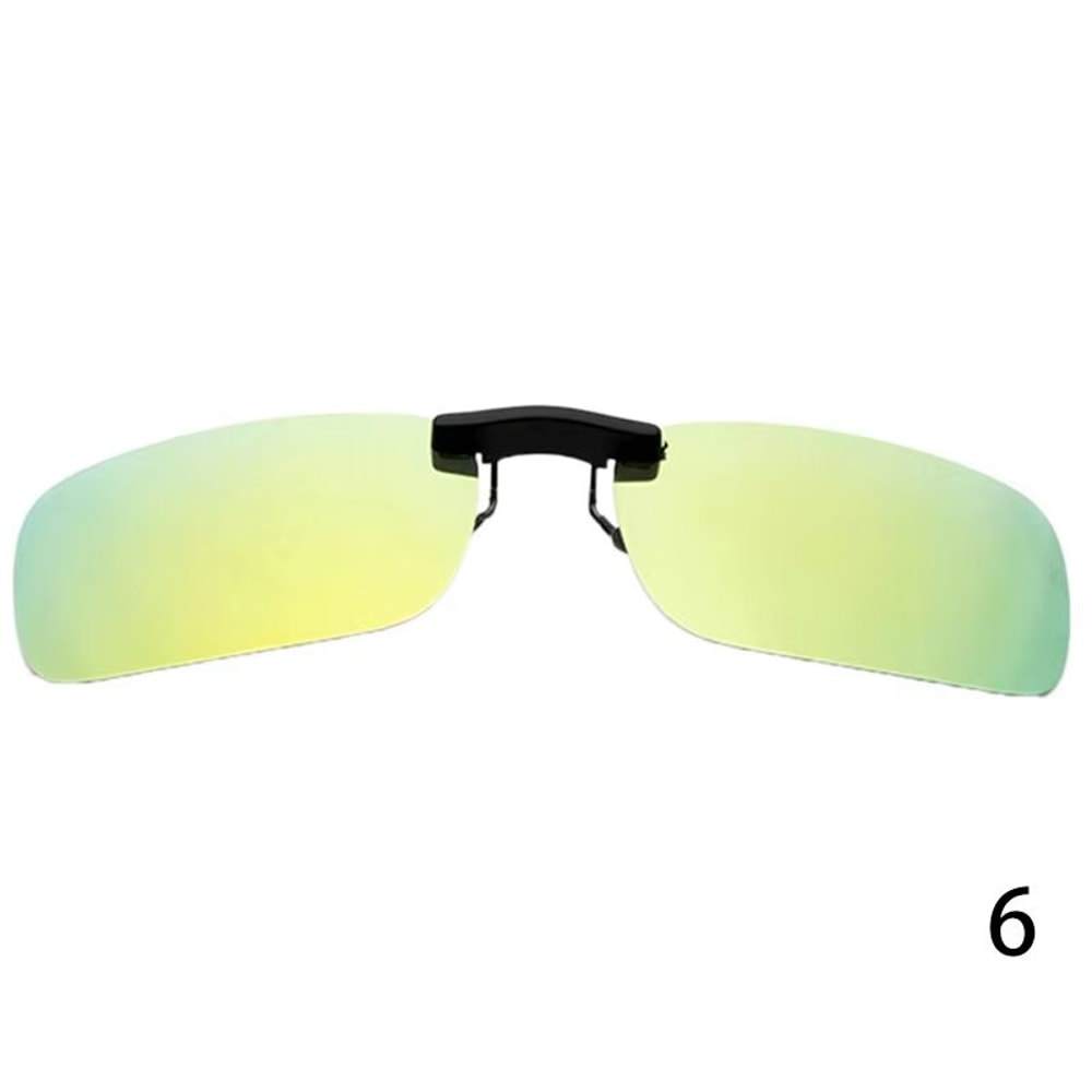 Polarized Clip On Sunglasses UV400 Day And Night Driving Glasses Attachment 11