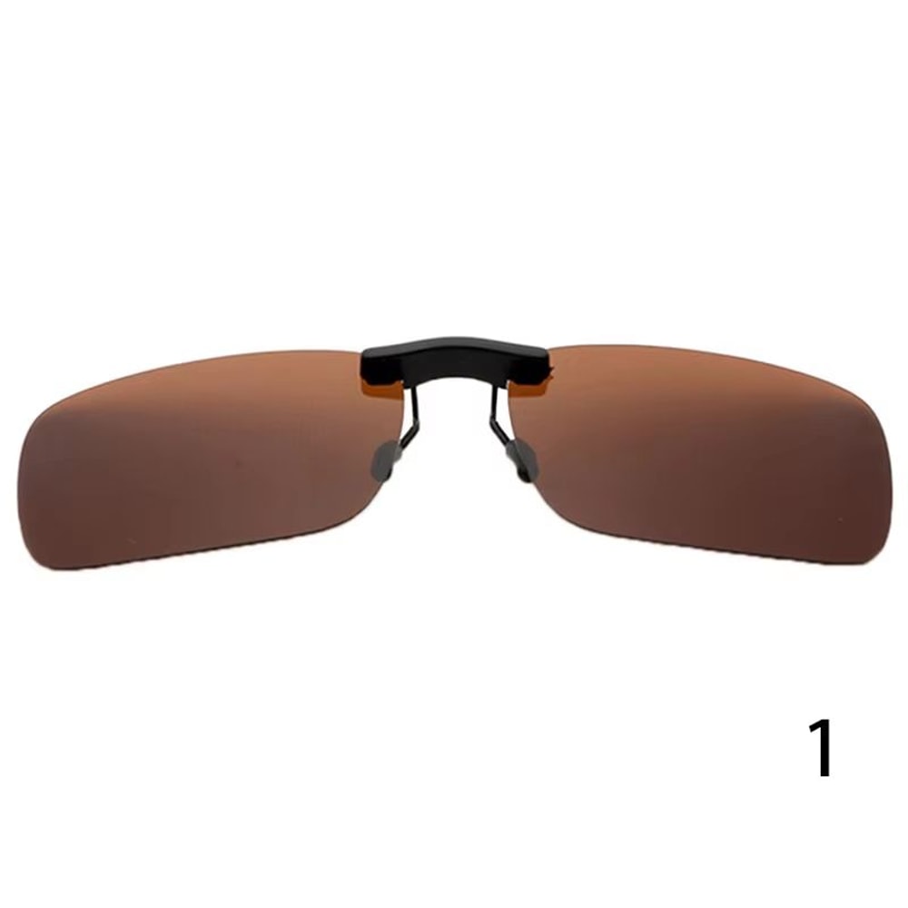 Polarized Clip On Sunglasses UV400 Day And Night Driving Glasses Attachment 6