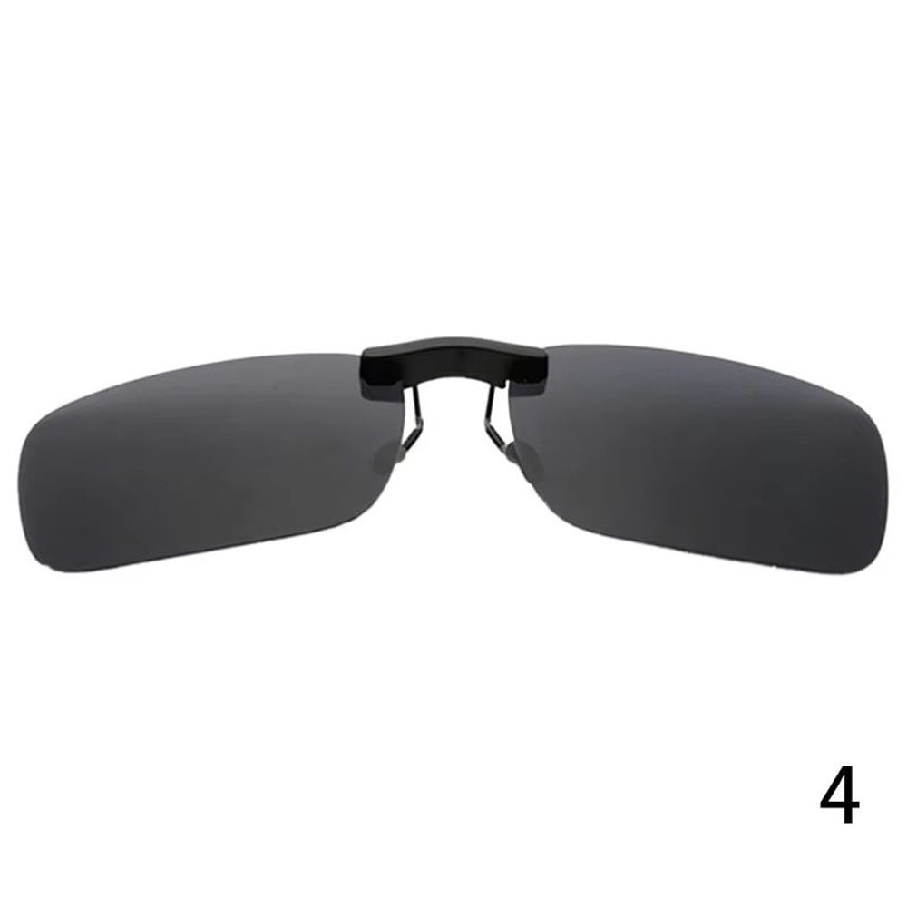 Polarized Clip On Sunglasses UV400 Day And Night Driving Glasses Attachment 7