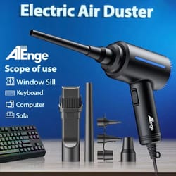500w electric air duster high power reusable air blower for pc keyboard and electronics cleaning