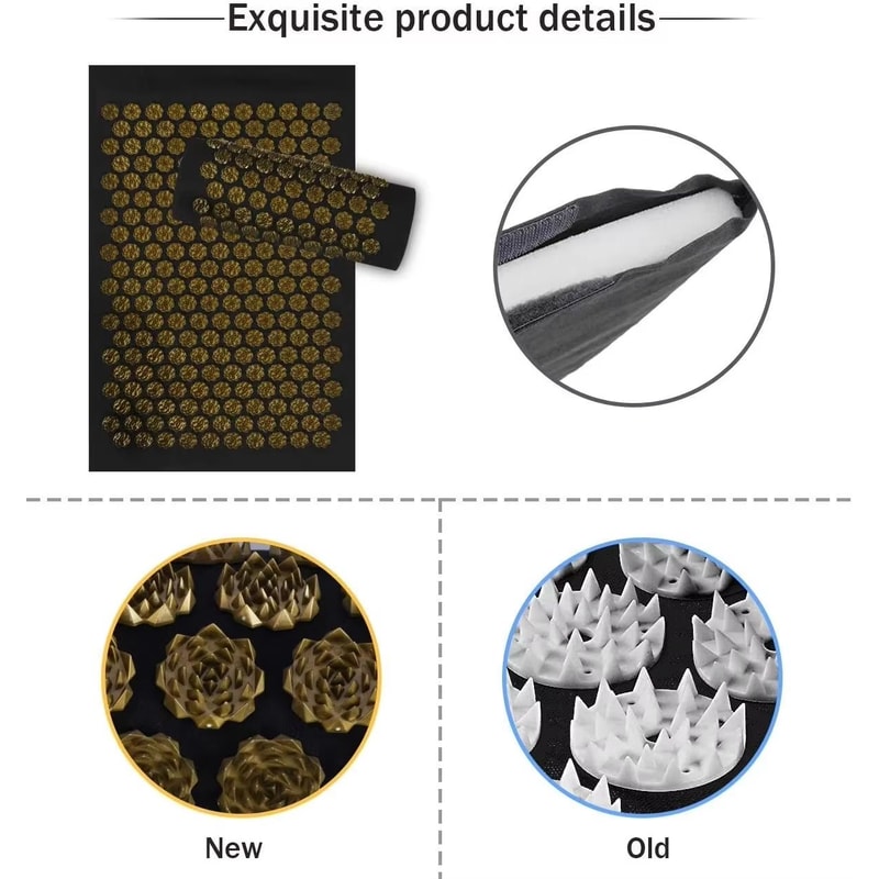 Acupressure Lotus Spike Massage Mat And Cushion Set For Neck Back Foot Relaxation And Yoga Recovery 4