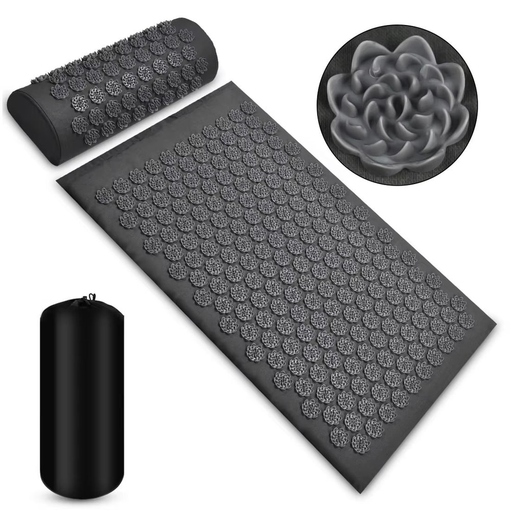 Acupressure Lotus Spike Massage Mat And Cushion Set For Neck Back Foot Relaxation And Yoga Recovery 8