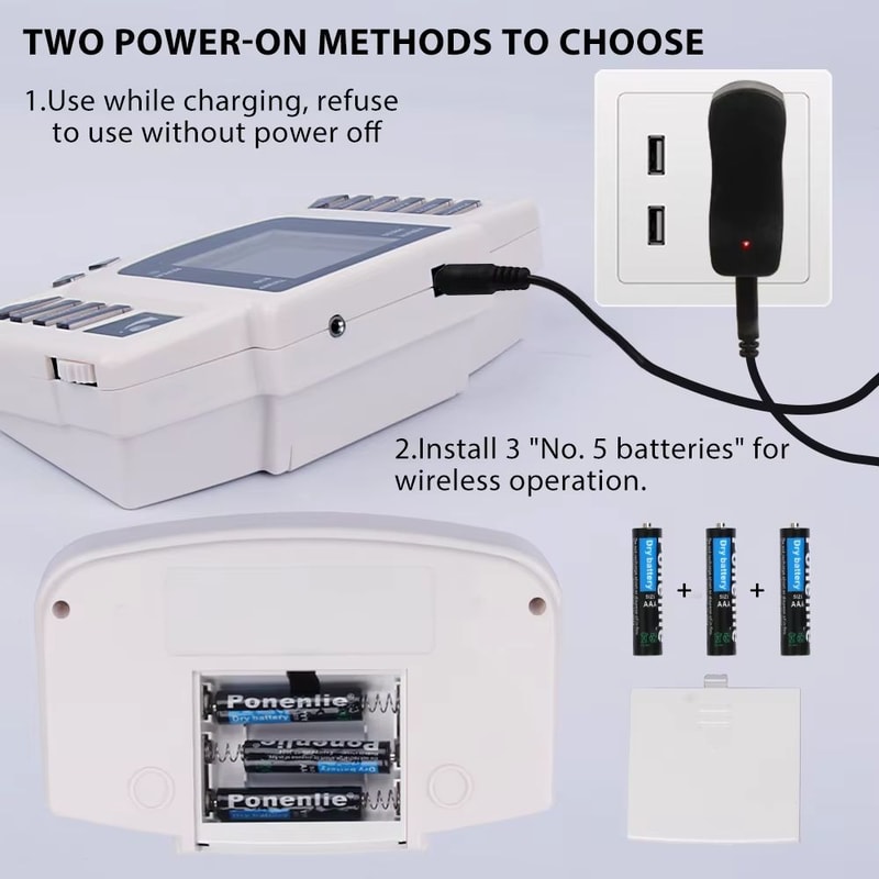 Full Body TENS EMS Muscle Electrostimulator Digital Acupuncture Therapy Massager With 16 Pads 4