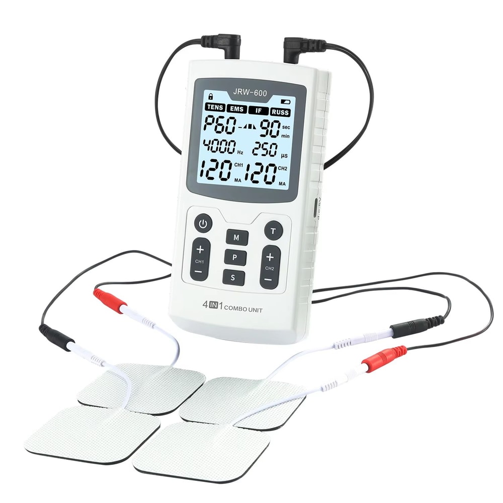 4 In 1 Electric Muscle Stimulator 60 Mode EMS TENS IFC RUSS Physiotherapy Therapy System 8
