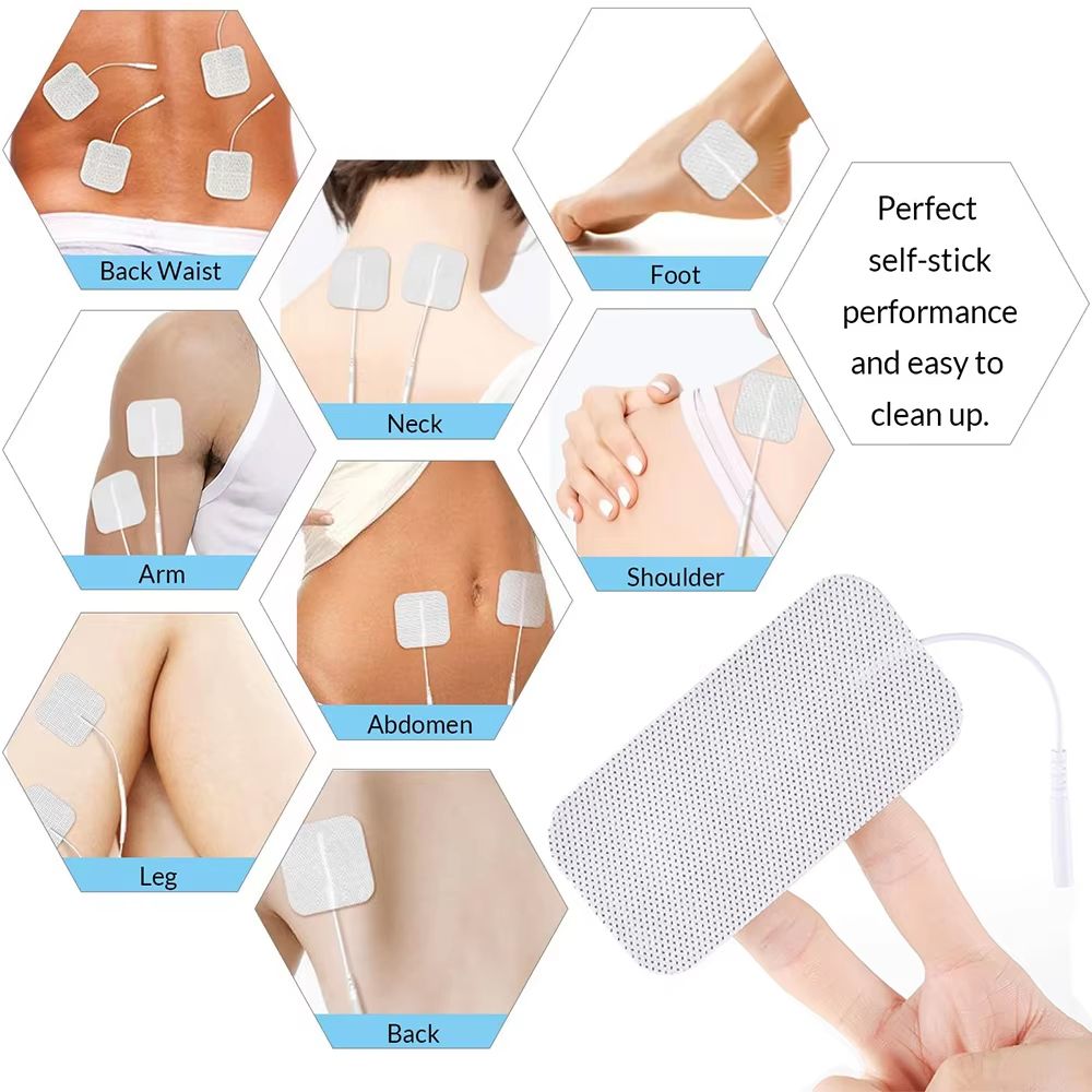 Replacement Electrode Pads For EMS TENS Muscle Stimulators Conductive Gel Therapy Patches 5