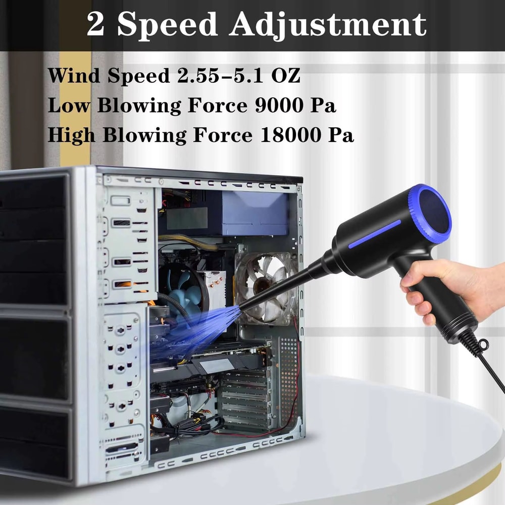 500W Cordless Electric Air Duster Handheld Air Blower And Mini Vacuum Cleaner For Electronics And C 1