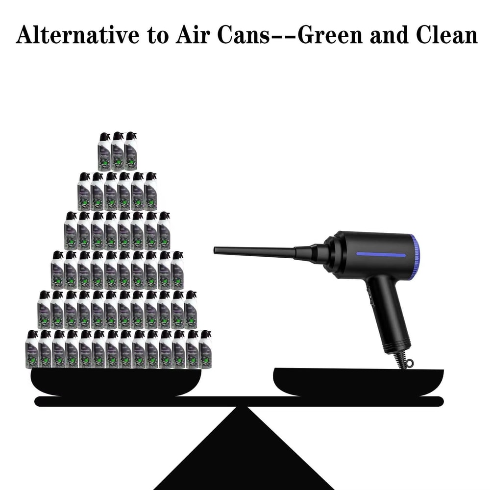 500W Cordless Electric Air Duster Handheld Air Blower And Mini Vacuum Cleaner For Electronics And C 2