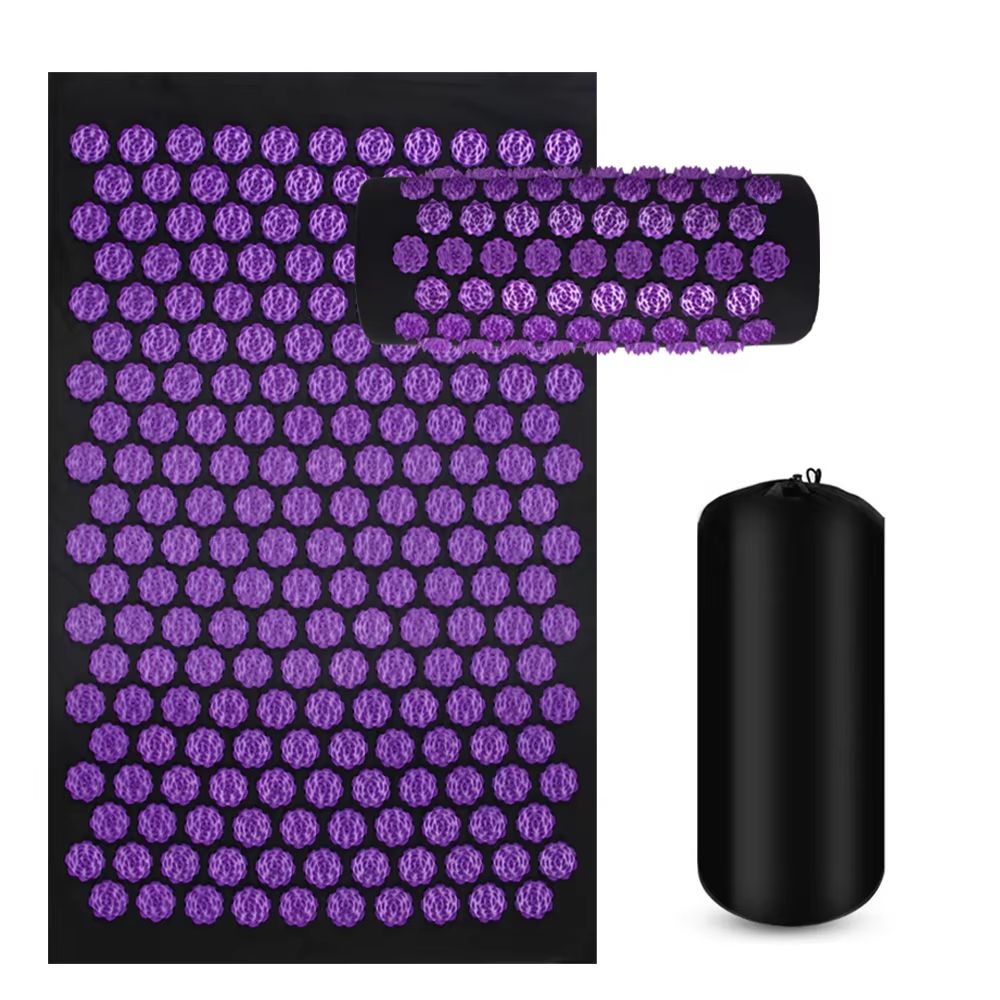 Acupressure Yoga Mat With Spike Cushion Kuznetsov Style Applicator For Full Body Massage And Fitnes 9