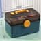 3 Layer Large Capacity Family Medicine Organizer Portable First Aid Storage Box With Handle 9