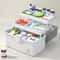 3 Layer Large Capacity Family Medicine Organizer Portable First Aid Storage Box With Handle 1