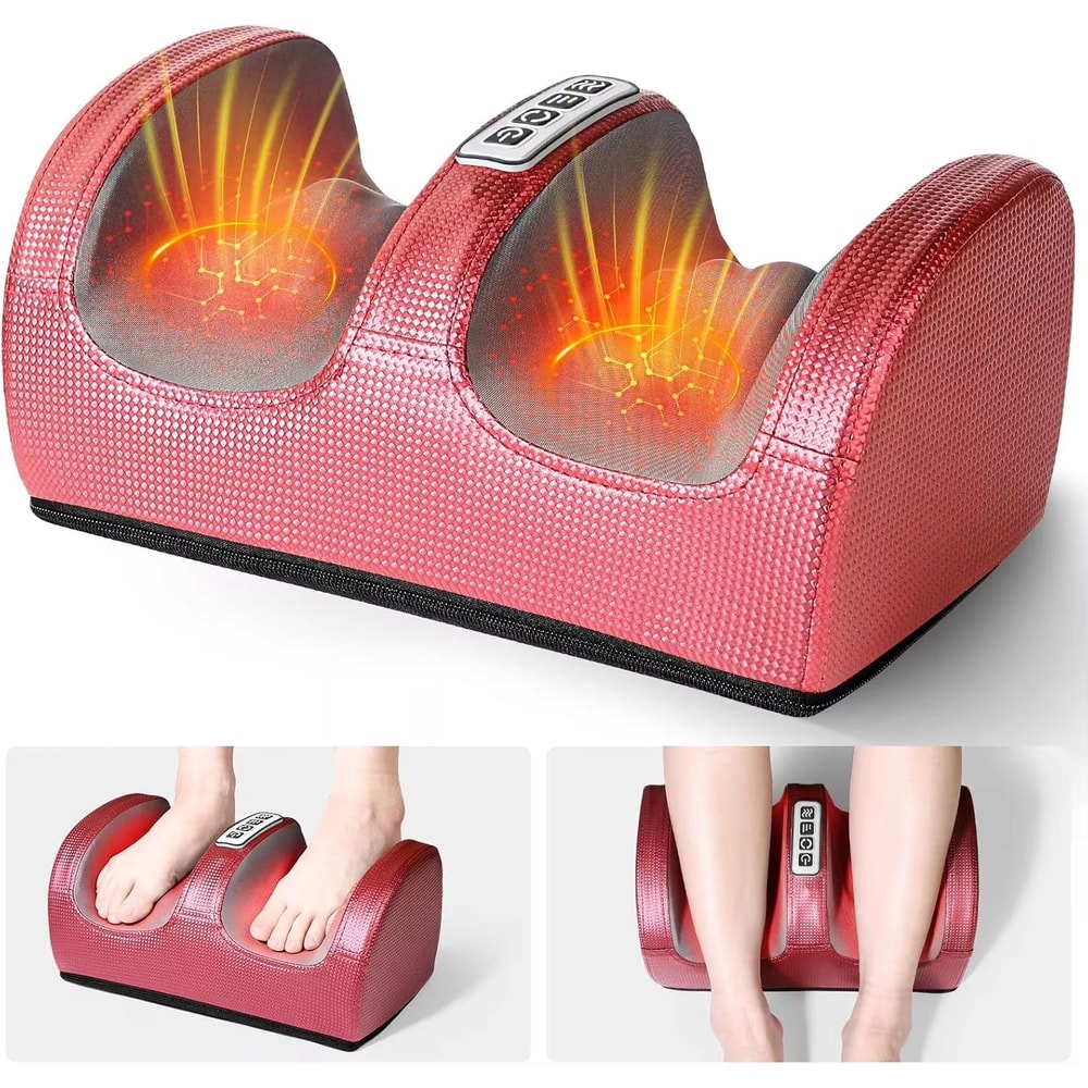 Shiatsu Foot And Calf Massager With Heat Deep Tissue Kneading For Plantar Fasciitis Relief 0