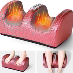 shiatsu foot and calf massager with heat deep tissue kneading for plantar fasciitis relief