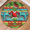 Christmas Frog Printed Circular Carpet Decorative Round Rug For Living Room And Bedroom 9