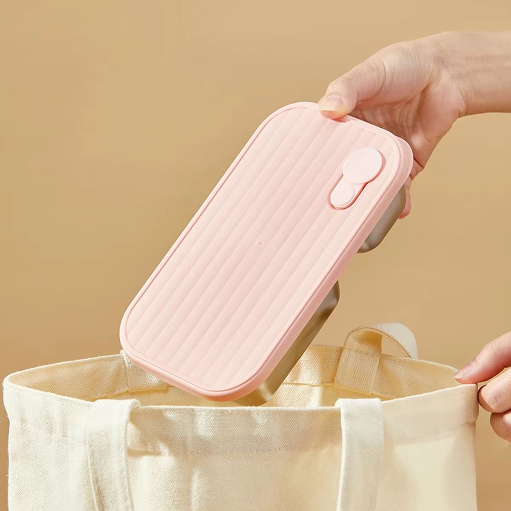 WORTHBUY Portable 304 Stainless Steel Lunch Box Leak Proof Reusable Bento Box For Kids And Travel 5