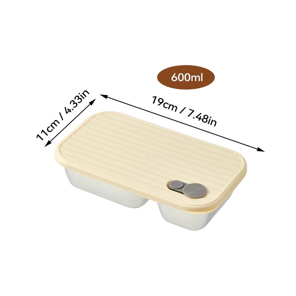 WORTHBUY Portable 304 Stainless Steel Lunch Box Leak Proof Reusable Bento Box For Kids And Travel 16