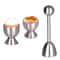 Stainless Steel Egg Shell Opener Egg Topper Cutter With Cup Holder For Hard And Soft Boiled Eggs 0