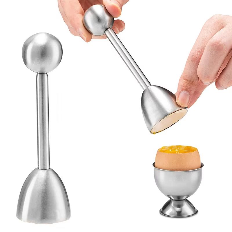 Stainless Steel Egg Shell Opener Egg Cup And Separator Tool For Hard And Soft Boiled Eggs 1