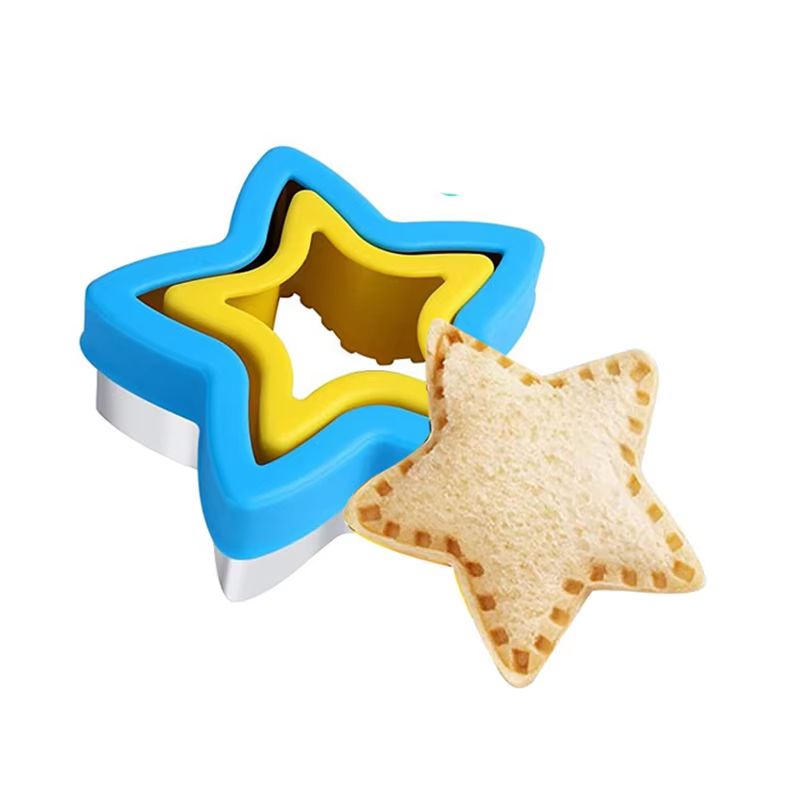 Kids Sandwich Cutter And Sealer Set Star And Dinosaur Shape Lunch Bento Maker 6