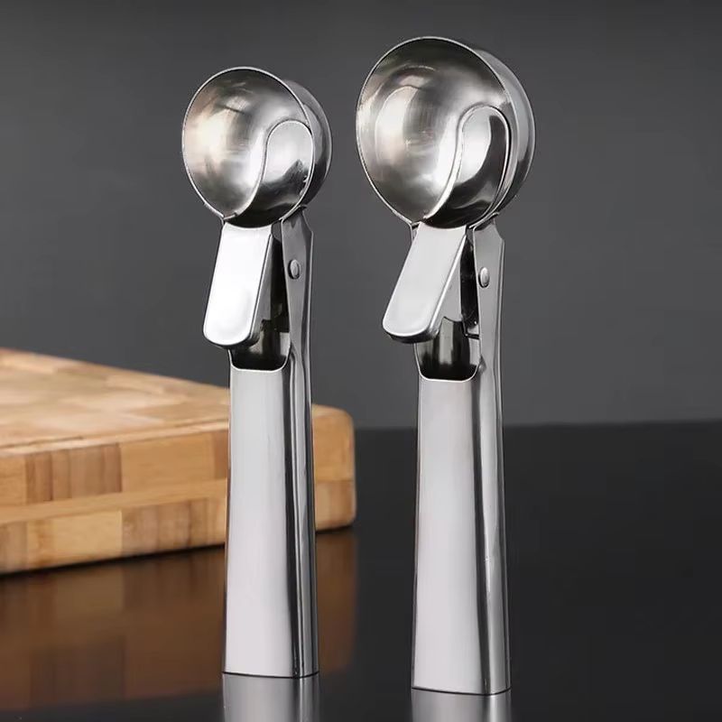 Stainless Steel Ice Cream Spoon Scoop Ball Shaper For Ice Cream Gelato And Frozen Yogurt 3