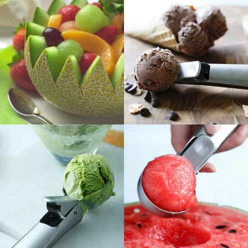 Stainless Steel Ice Cream Spoon Scoop Ball Shaper For Ice Cream Gelato And Frozen Yogurt 5