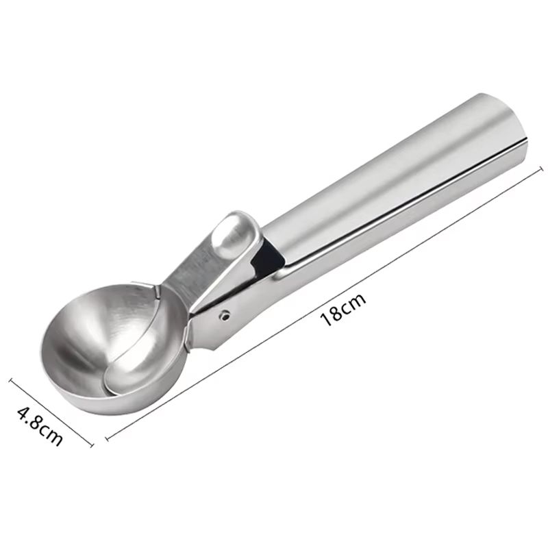 Stainless Steel Ice Cream Spoon Scoop Ball Shaper For Ice Cream Gelato And Frozen Yogurt 6