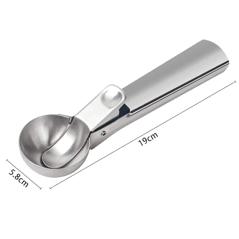 Stainless Steel Ice Cream Spoon Scoop Ball Shaper For Ice Cream Gelato And Frozen Yogurt 7