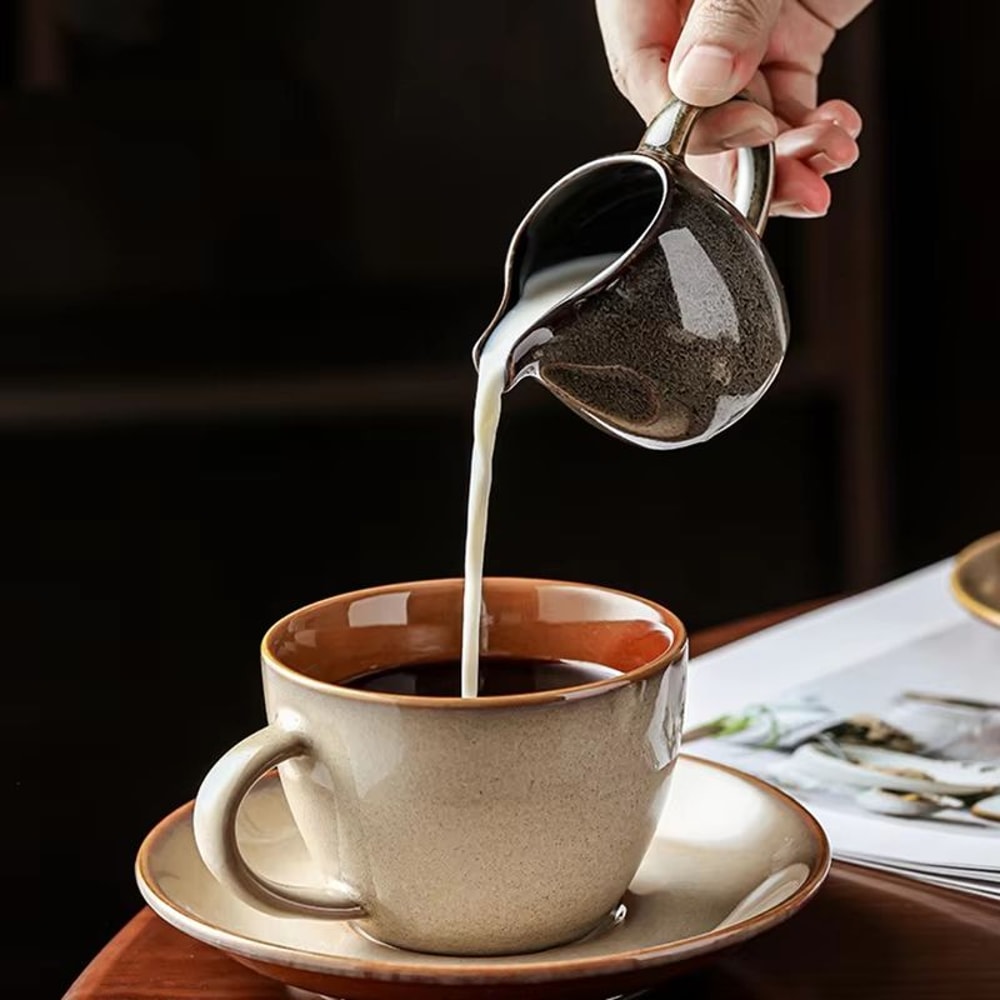 3oz Small Ceramic Milk Jug Creamer Pitcher Mini Sauce And Coffee Cream Jug 2