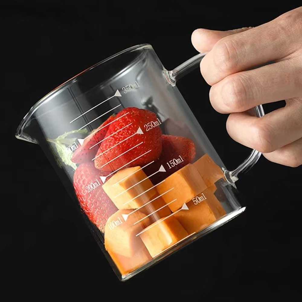 Glass Measuring Cup With Handle High Borosilicate Kitchen Measuring Jug For Baking Coffee And Milk 4