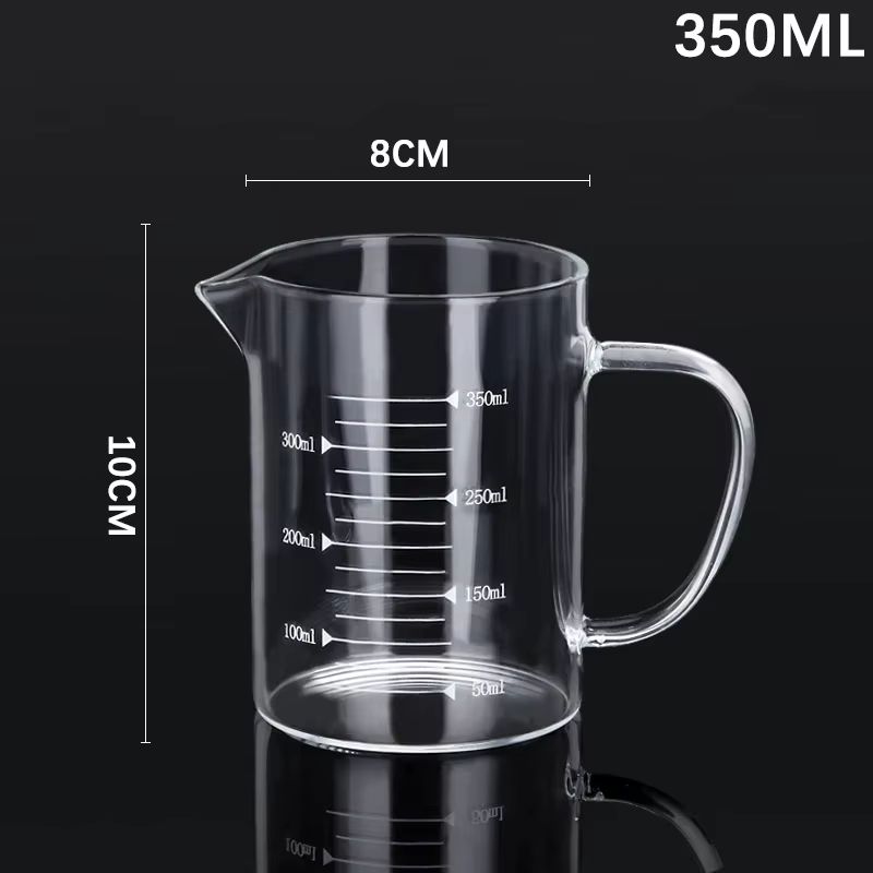 Glass Measuring Cup With Handle High Borosilicate Kitchen Measuring Jug For Baking Coffee And Milk 6