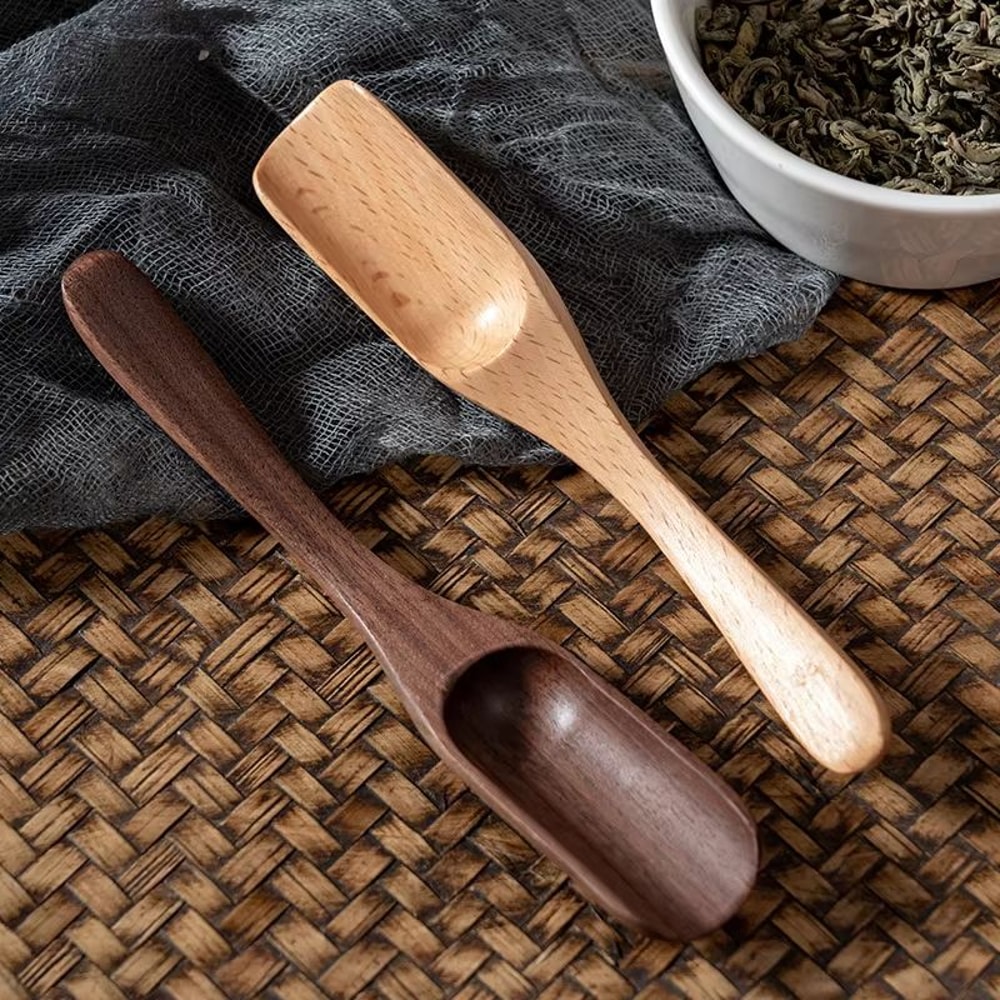 Wooden Tea Spoon Scoop Japanese Style Tea Shovel For Matcha Puer And Kung Fu Tea 3