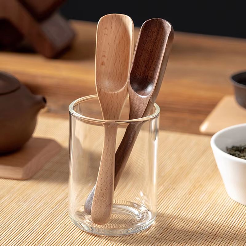 Wooden Tea Spoon Scoop Japanese Style Tea Shovel For Matcha Puer And Kung Fu Tea 5