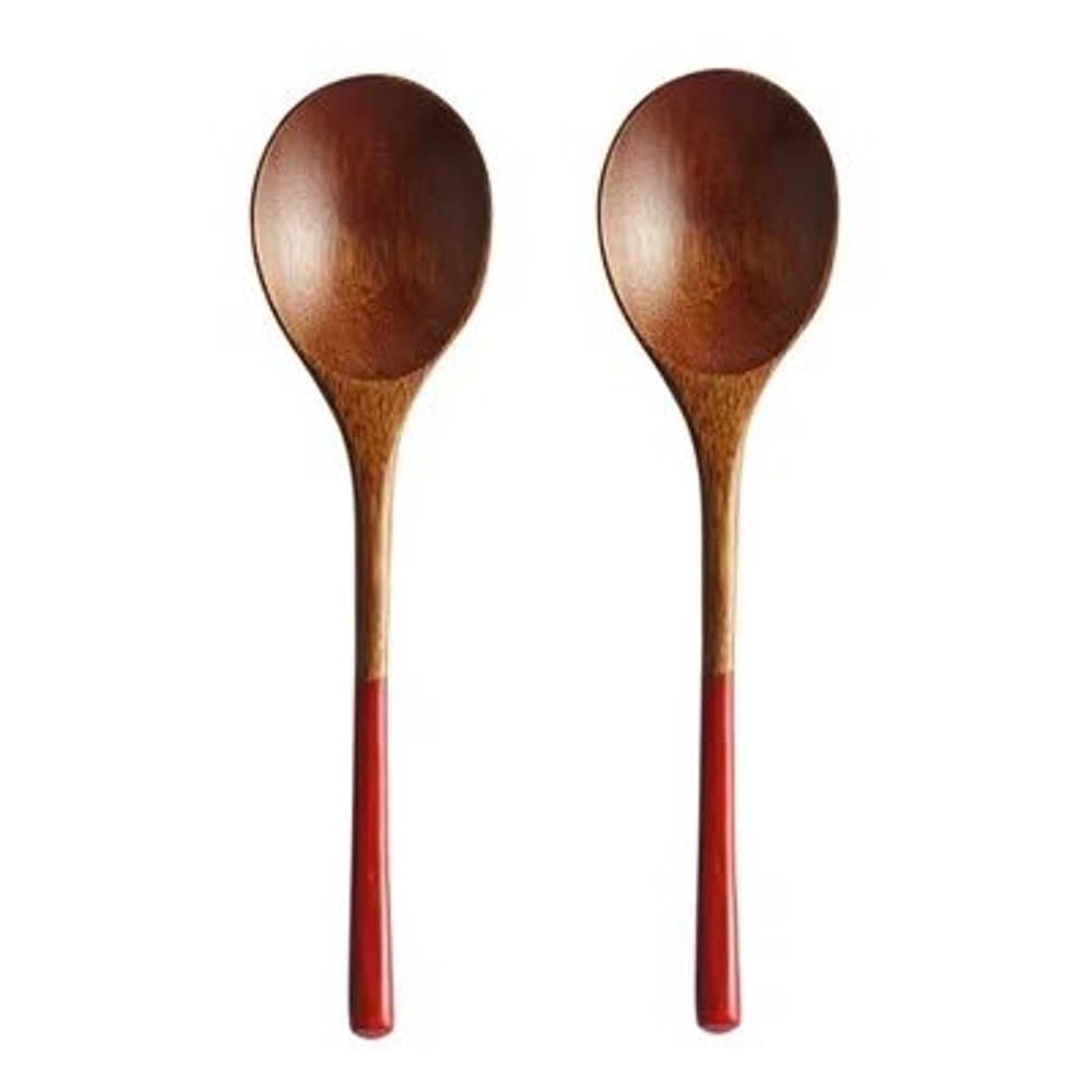 Japanese Style Wooden Spoon Set Small Dessert Soup And Coffee Spoons For Everyday Tableware 11