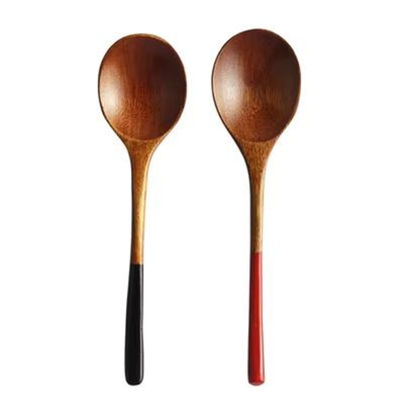 Japanese Style Wooden Spoon Set Small Dessert Soup And Coffee Spoons For Everyday Tableware 6