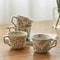 Ceramic Coffee Mug Leaf Pattern Porcelain Tea Cup For Home And Office Use 1