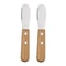 2 Piece Butter Knife Set Wooden Handle Jam And Cheese Spreaders For Kitchen And Kids Use 8