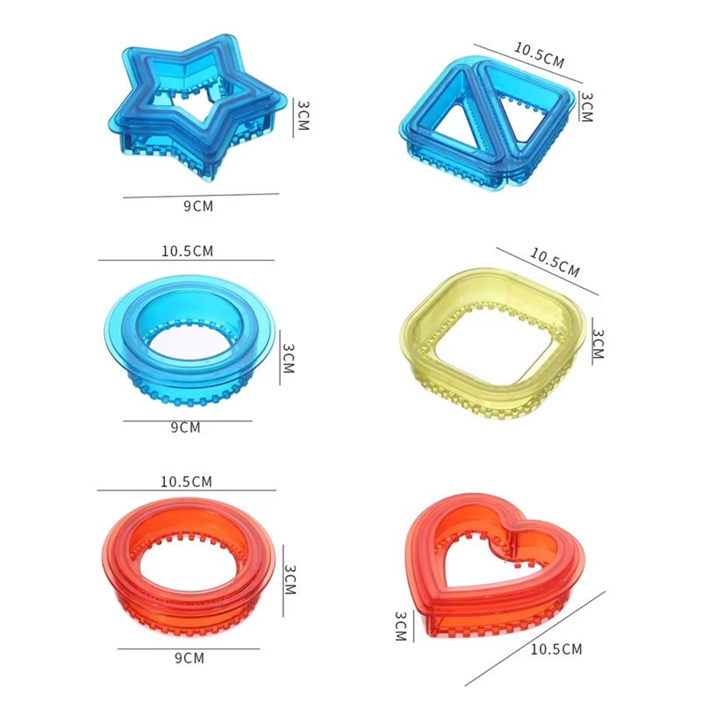 Sandwich Cutter And Sealer Set Star And Heart Shape Toast Bread Maker For Kids Lunch Boxes 2