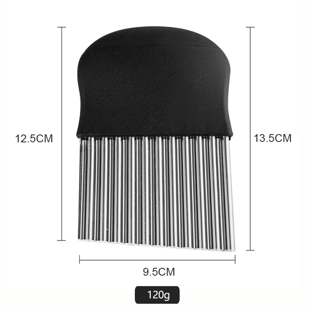 Stainless Steel Potato Cutter Slicer Crinkle Wavy French Fry And Vegetable Cutting Tool 4