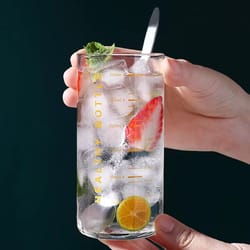 graduated glass cup clear measuring drinking glass for coffee tea milk and juice
