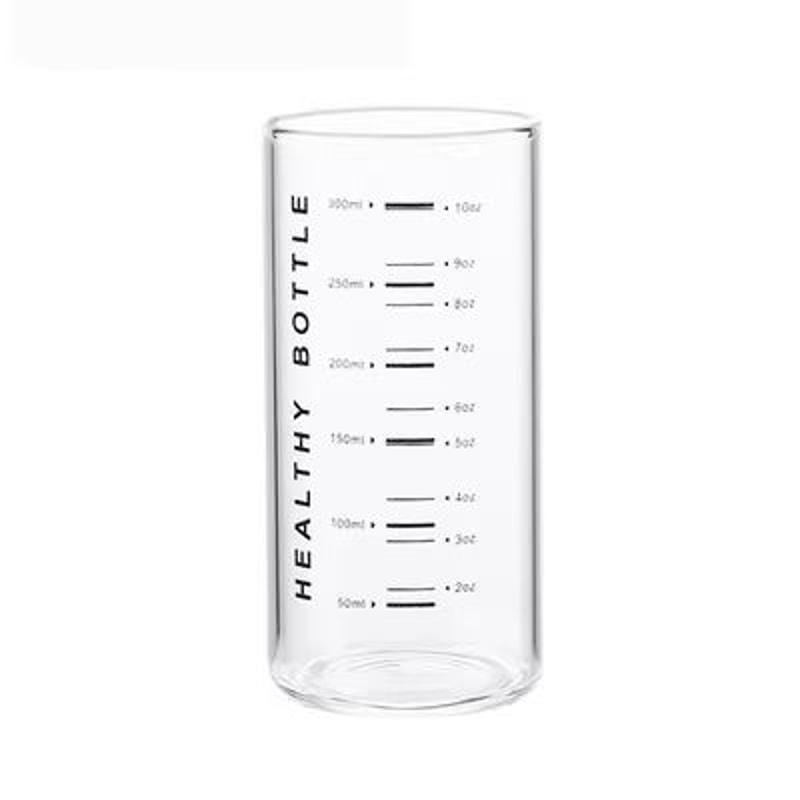 Graduated Glass Cup Clear Measuring Drinking Glass For Coffee Tea Milk And Juice 7