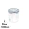WBBOOMING Airtight Plastic Sealed Canisters Set With Multiple Capacities For Kitchen Food Storage 12