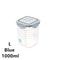 WBBOOMING Airtight Plastic Sealed Canisters Set With Multiple Capacities For Kitchen Food Storage 12